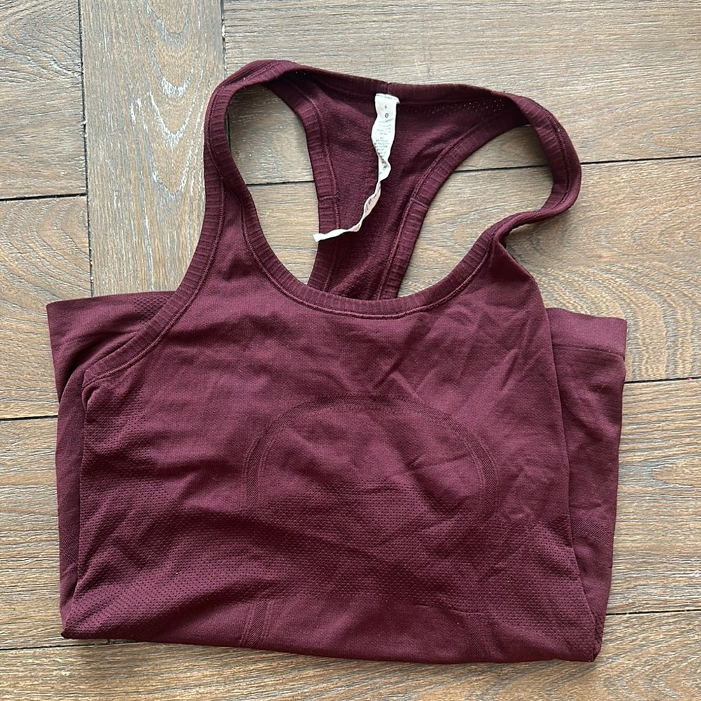 lululemon athletica Deep Red Tank Top